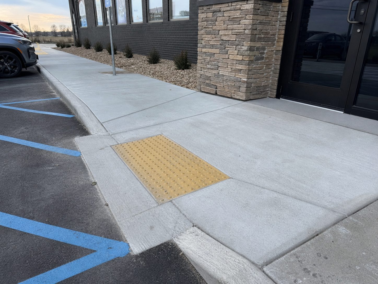 Commercial concrete parking lot installation in the KC metro — joint layout and drainage slope
