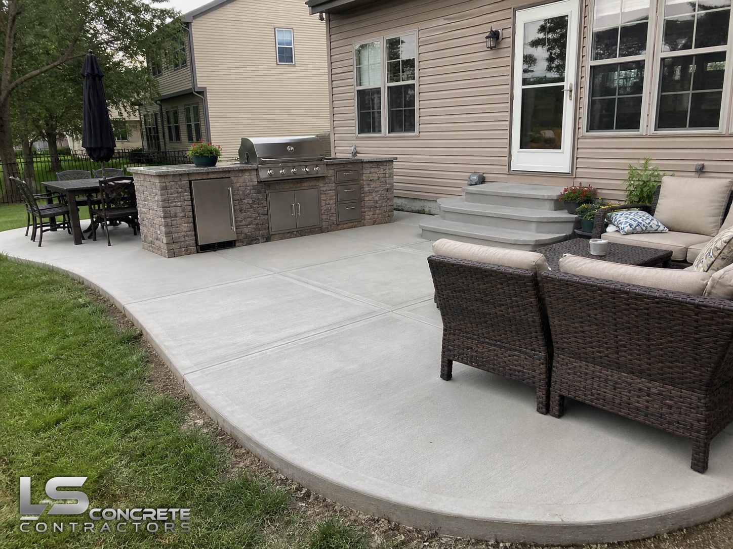 Finished concrete project in Lee's Summit, MO — LS Concrete Contractors